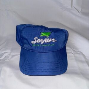 Kate Lord Ladies Hat Blue with Seven Desert Mountain Logo | Ahead Ladies Hat